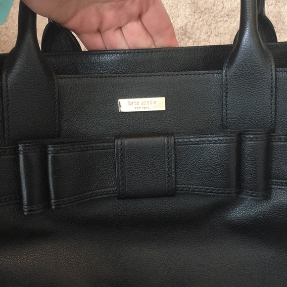 Kate Spade black purse with bow - Picture 2 of 7